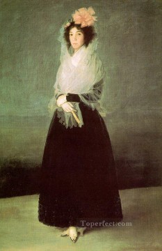 Francisco goya Painting - La Condesa del Carpio retrato Francisco Goya